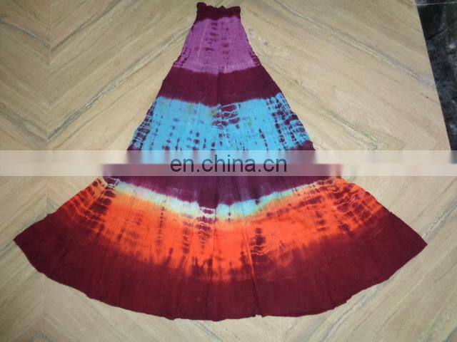 COTTON TIE DYE LADIES DRESS PACK OF 50 PCS