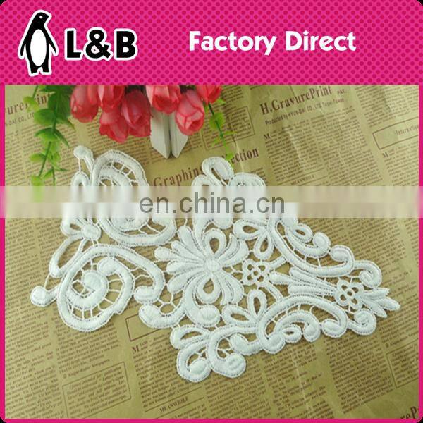 New Design Embroidery Neckline Milk Silk Applique Collar