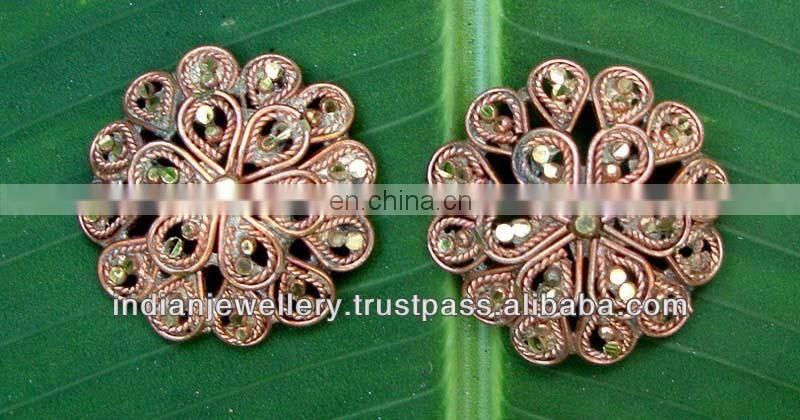 copper jewellery earrings manufacturer, copper jewelery earring exporter