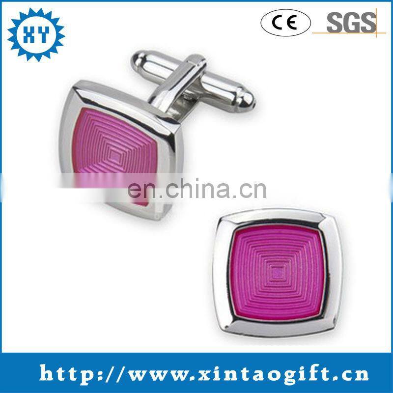 Fashion blank metal cufflinks for promotional