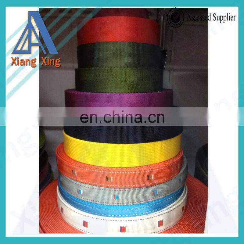 2016 China factory custom cheaper polyester webbing for safety belt wholesale