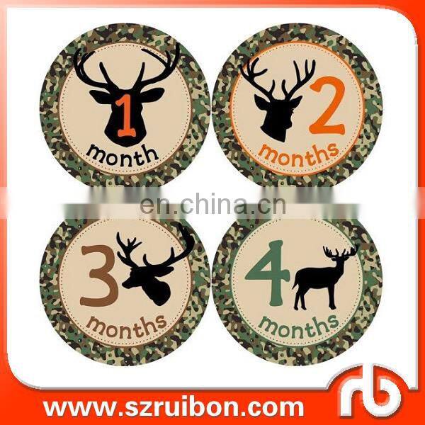 Baby Monthly Stickers with Matt finish,baby shower gift