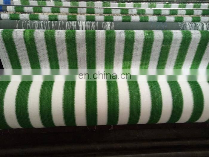 virgin material hdpe white and yellow striped privacy screen net/balcony net