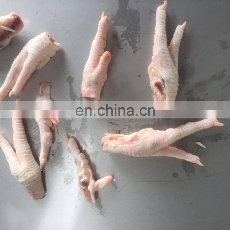 Factory price chicken feet cutting machine/Chicken feet processing machine /Chicken toe cutting machine
