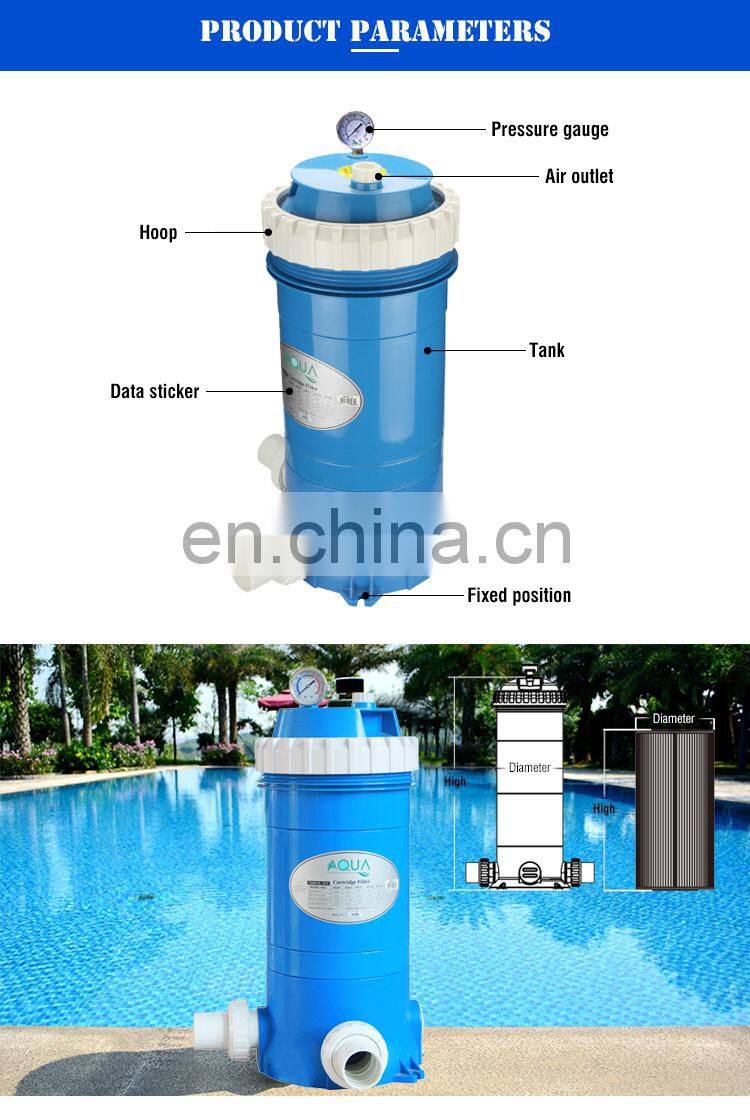 Portable Paper Cartridge Above Ground Cartridge Pool Filter