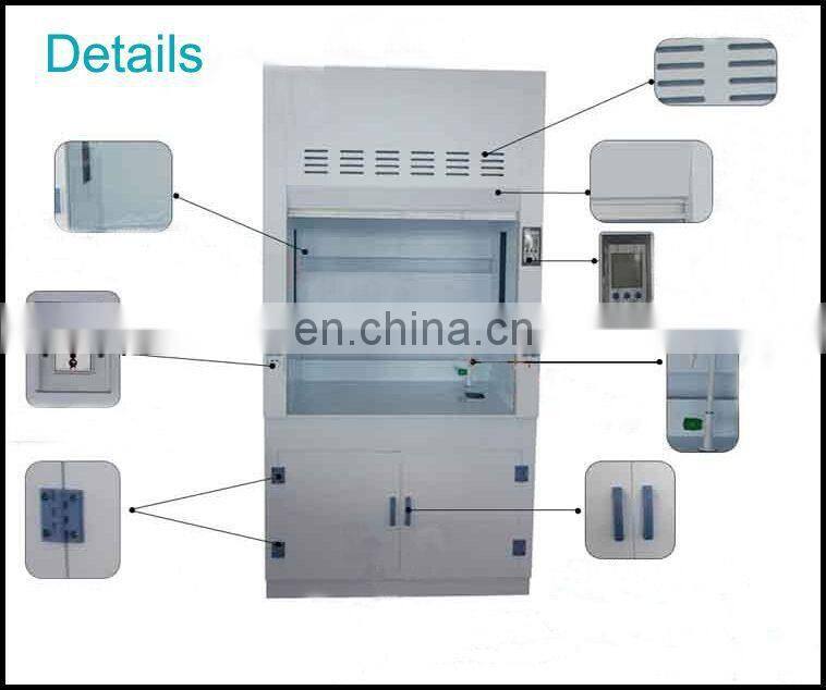 medical equipment lab equipments fume hood / air flow hood / acid resistant fume hood laboratory furniture walk in fume hoods