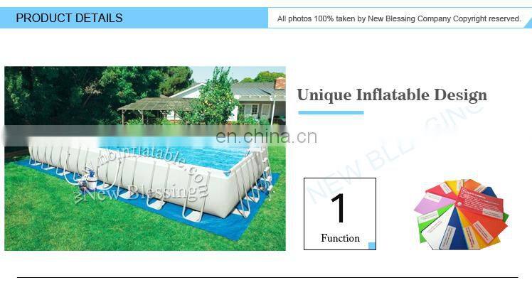 Customized size giant metal frame support stand land stents swimming pool