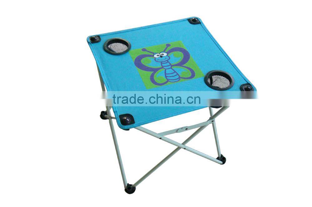 Foldable Outdoor table with two cup holder for camping