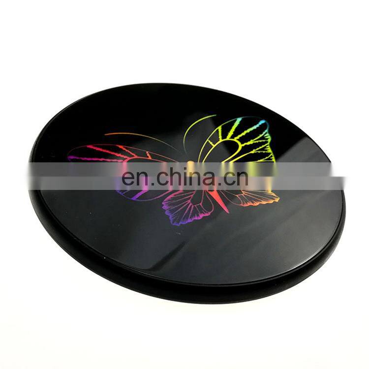 10W Fast Charging Charger Promotional Qi Wireless Charger with Customized Glowing logo