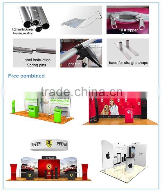 8ft & 10ft aluminum frame portable background stands, tension fabric display stand