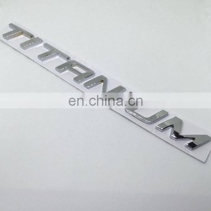 Custom Plastic Nameplate Trunk 3D Lettering Badges Car Tailgate Emblem