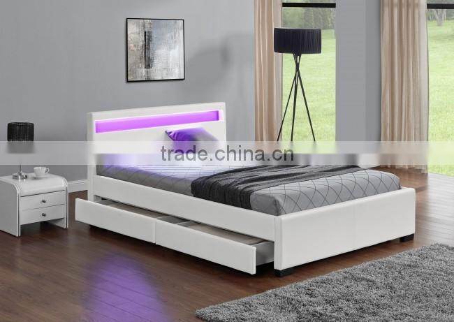 Modern Design Wood Double Bed Designs With Box