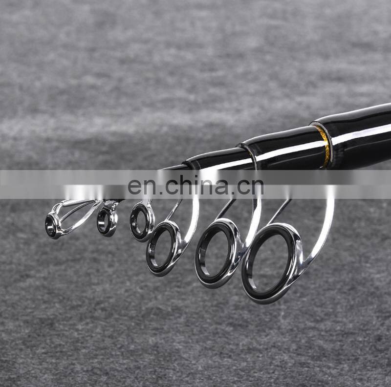 Amazon 1.8/2.1/2.4/2.7m Carbon Spinning Rod And Reel Anti-Winding telescopic fishing rod
