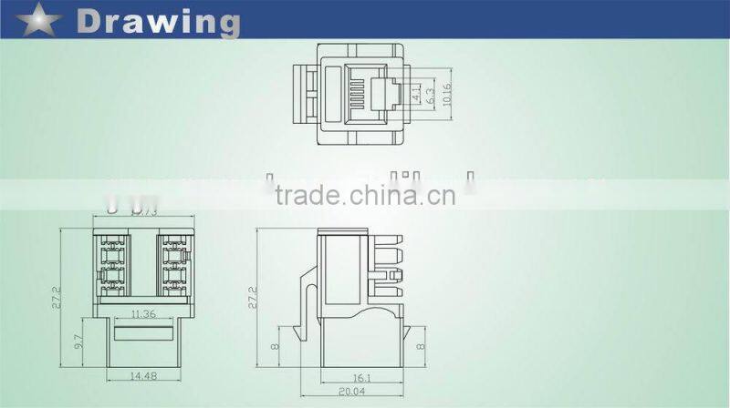 90 Degree Cat3 6P4C Module