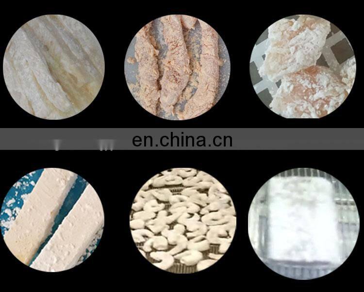Industrial big capacity breaded products  chicken legs powder coating machine predust machine powdering machine