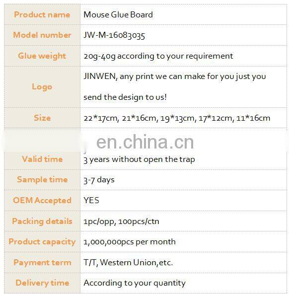 Wholesales rat glue trap mouse glue trap rat glue board