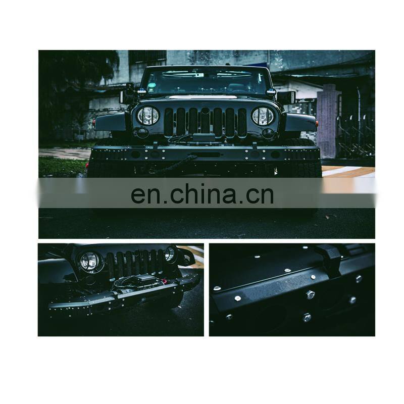 Furyengraver 4x4 part steel bumper for Jeep wrangler JK auto front bumper bar parts accessories