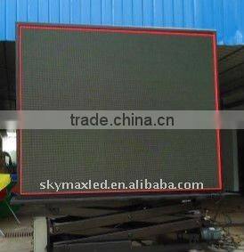 P10 outdoor led with sound system mobile led screen trailer
