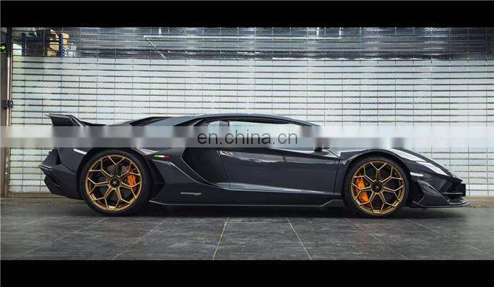 Runde SVJ Style For Lamborghini Aventador Lp700 LP720 FRP+CF Body Kit Car Front Rear Bumper Hood Spoiler Exhaust Fender
