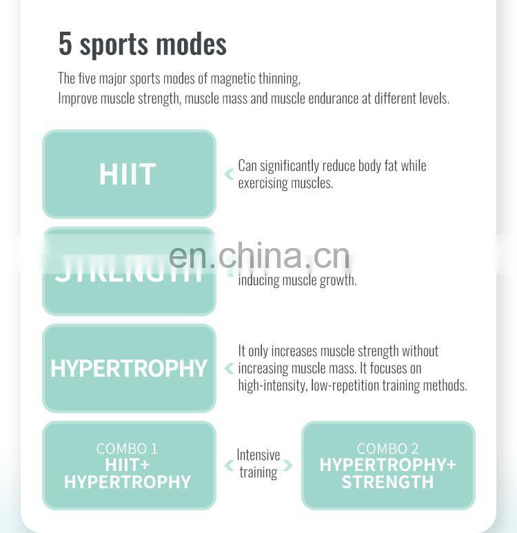 2022 new hot ems body slim machine muscle stimulation Electromagnetic slimming machine for gym