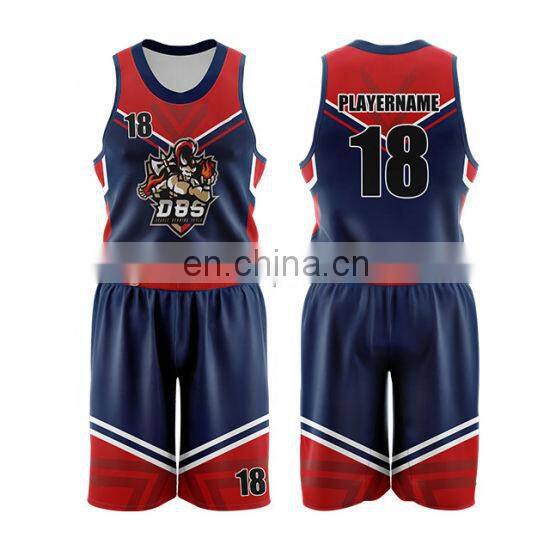 Latest Design Custom Sublimated Basketball Uniform Sublimated Youth Best Basketball Jersey Wear Sports Uniforms