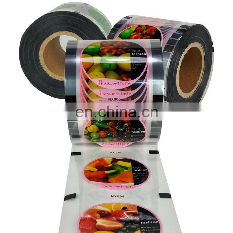 ODM Disposable Easy Peel Off Plastic Film PET/PP/PS/PE Bubble Tea Cup Sealing Roll Film For coffee milk tea fruit juice Cups