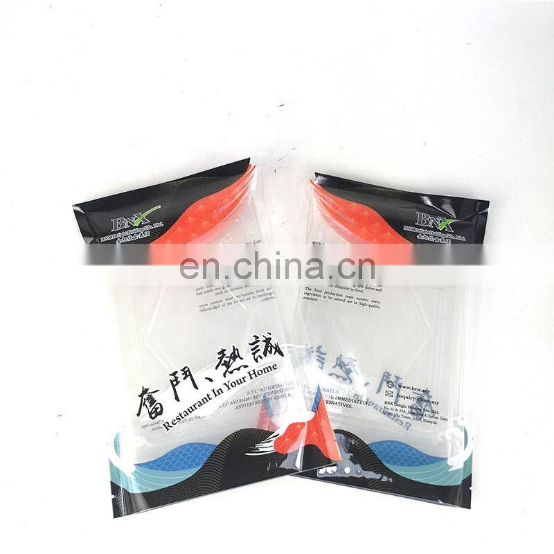 Hot Sale Resealable Window Sealed Vacuum Vegetable Nylon Mylar Food Bags Custom Printed Plastic Packaging Bag for Frozen