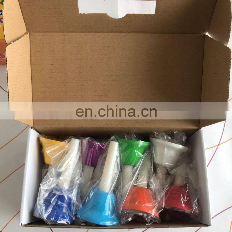 8-Note Hand Bell Children Music Toy Rainbow Percussion Instrument Set 8-Tone Bell Rotating Rattle Beginner Educational Toy Gift