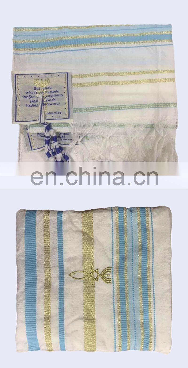 Large Polyester Prayer Shawl Arab Scarf Prayer Pentacost Israel Prayer Talit Shawls Isreal