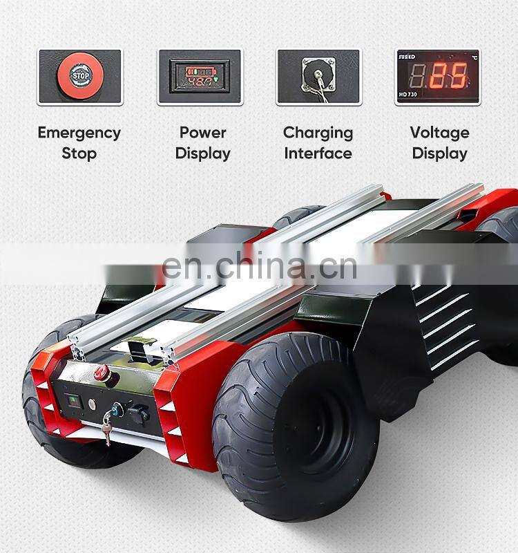 Hot selling cool outlook visually designed AVT-ZW10 wheeled robot chassis stair climbing transportation robot