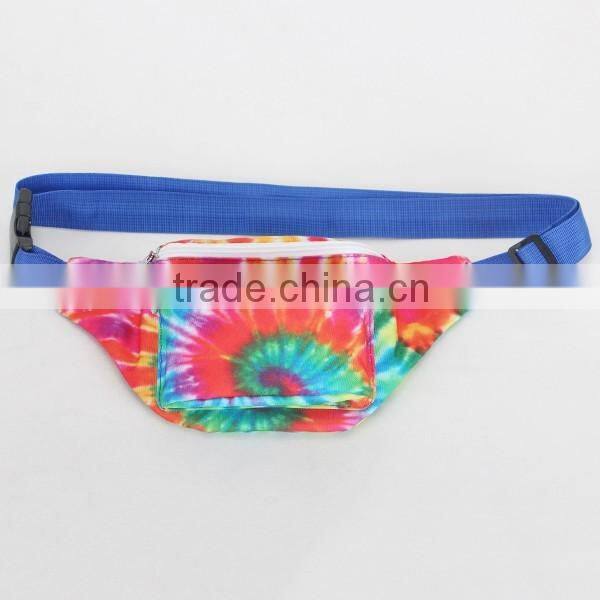 2016 New Fashion Tye Dye Polyester Water Resistant Waist Bag