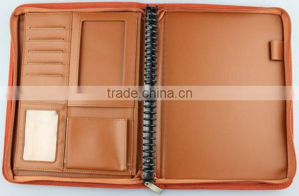 b5 size business portfolio,logo customized