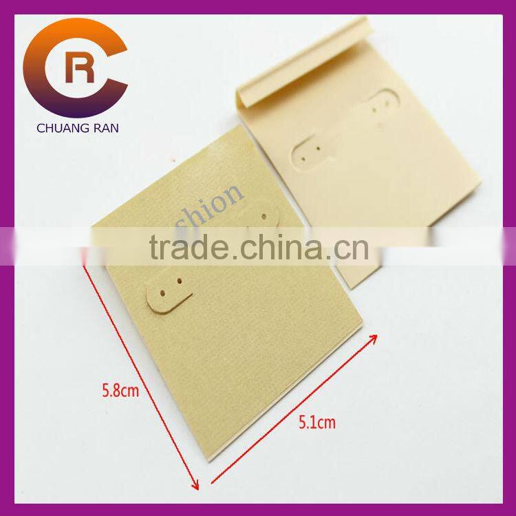 Cream color necklace earring display tags custom jewelry tags