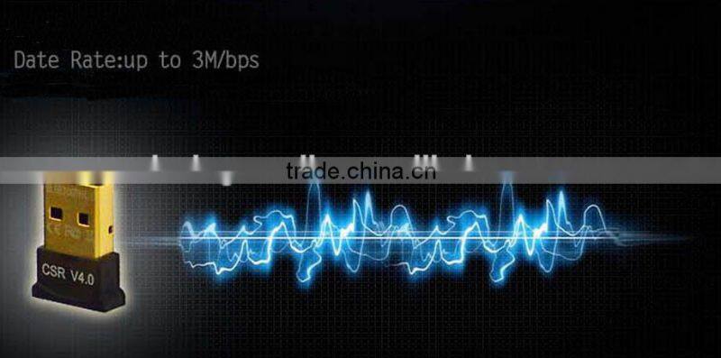 Factory Wholesale Useful CSR Chip Portable USB Bluetooth 4.0 Adapter