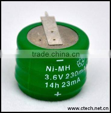 3.6v 1300mah rechargeable ni-mh battery pack