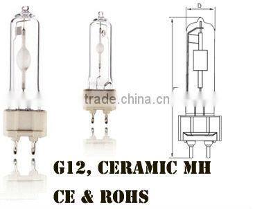 JX G12 35w 70w 150w 4200k Ceramic Metal Halide Lamp CMH, clear finish, factory