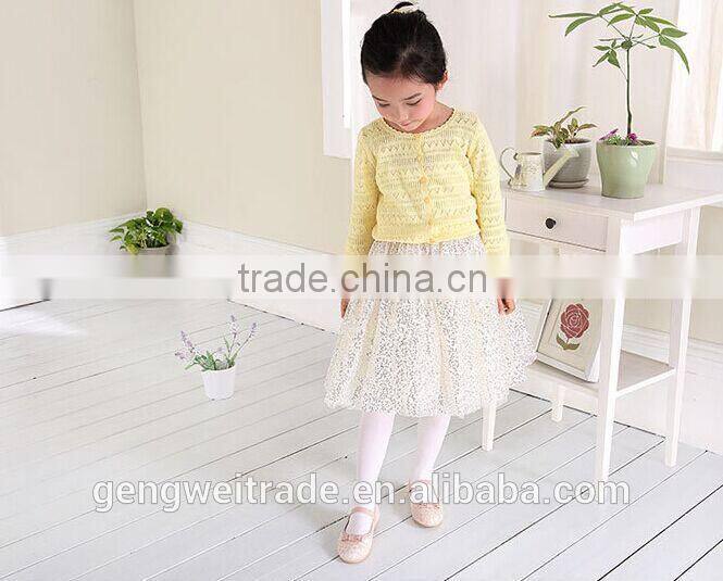 2015 Elegant girl princess lace shoes kids single shoes for school wear
