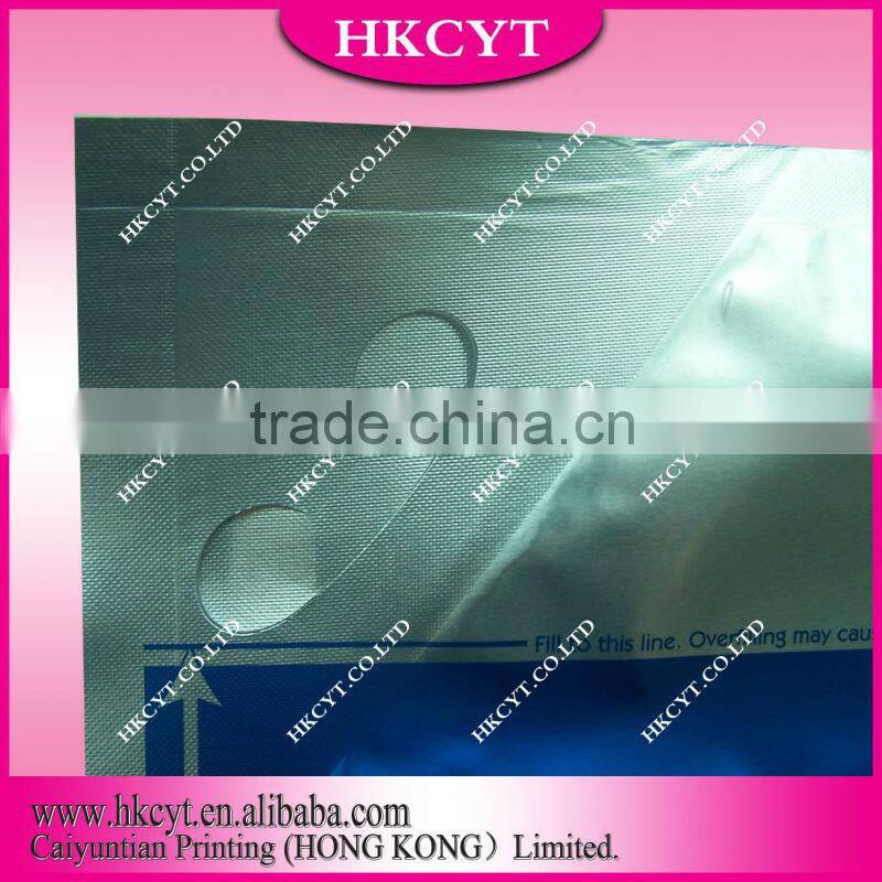 Aluminum foil stand up vacuum bag with spout