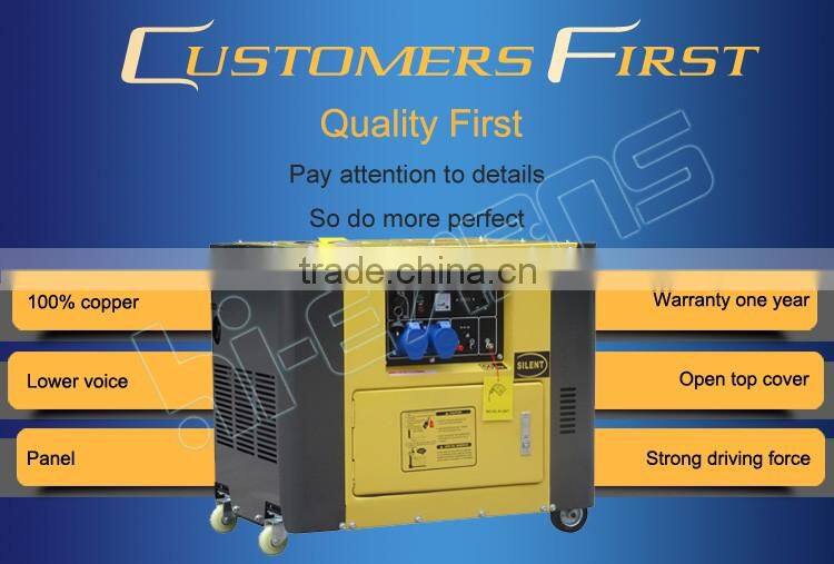 5.5kva air-cooled silent 220 volt portable generator price