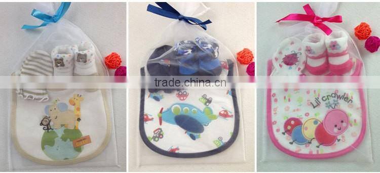 Factory Direct Sales baby hat bib Baby gift set newborn