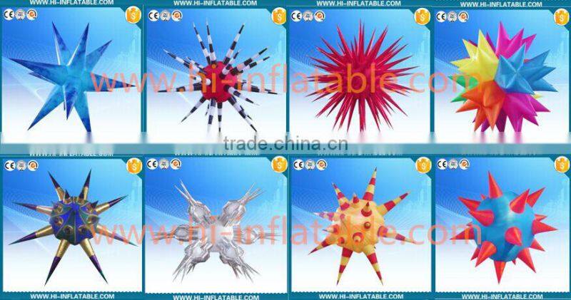 Attractive inflatable illuminated decoration star