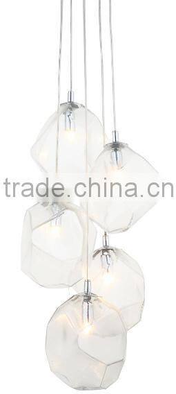 Modern Manpower Blown Glass Pendant Light