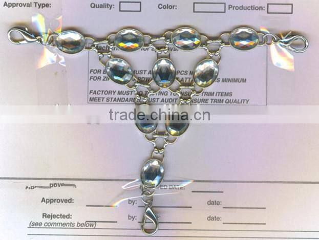 New Arrive Fancy Metal Rhinestone Detachable Collar -- H1412060