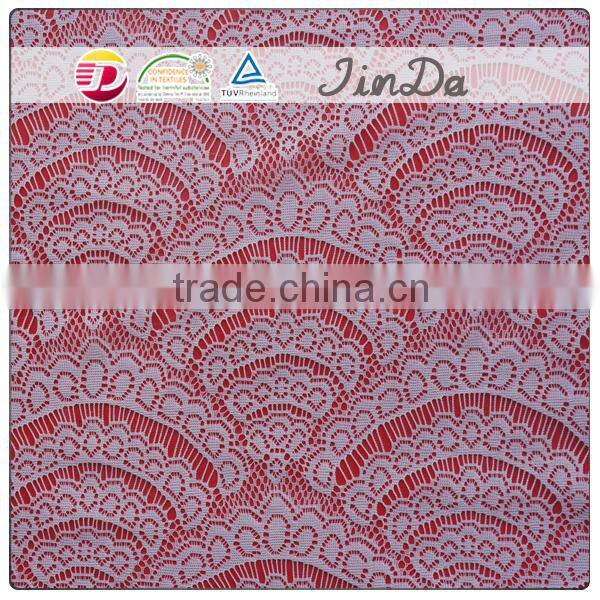Machine made durable nylon knitting lace with new design