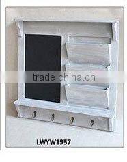 natural desktop wall wooden kitchen shelf with hook