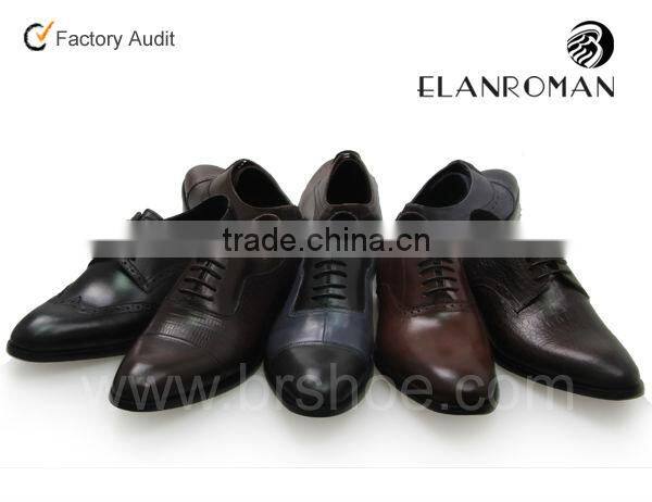 Men footwear in dress shoes style and genuine leather