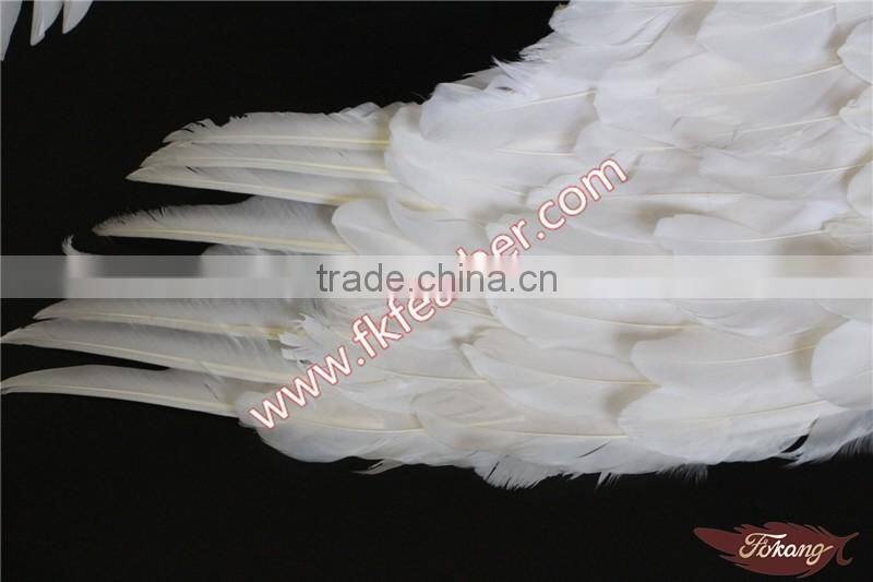Stage Party Supplies White Large Feather Angel Wings With Turkey Feather