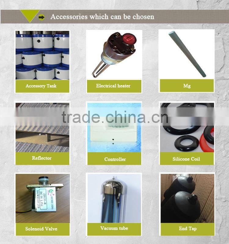 160l non-pressurized solar water heaters