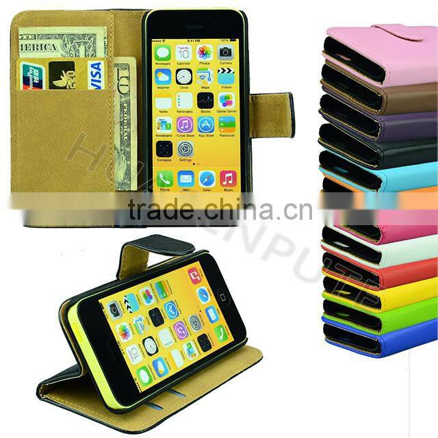 100 pattern Wallet Leather Case For iPhone5C, Newest Flip Leather Case For iPhone5C