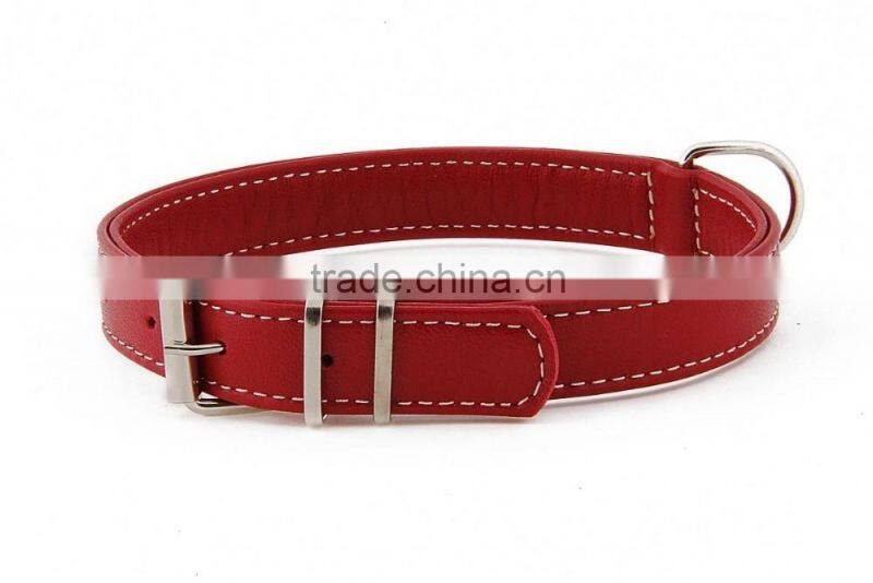bulk dog collar belt factory supply leather dog leash made in china 2015